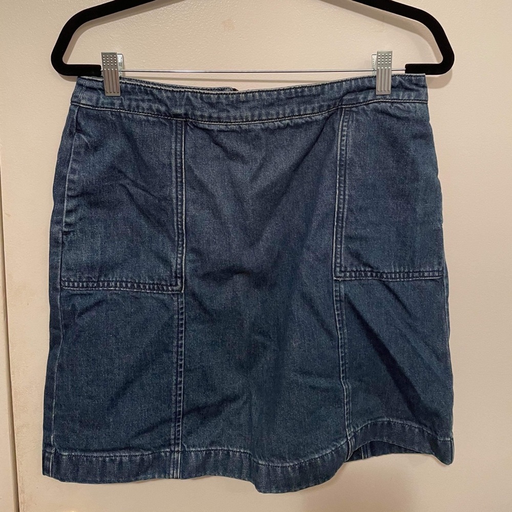 Boden Jean Skirt WITH POCKETS